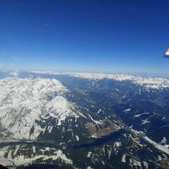 Flugwegposition um 15:22:41: Aufgenommen in der Nähe von Gemeinde Annaberg-Lungötz, Österreich in 3730 Meter